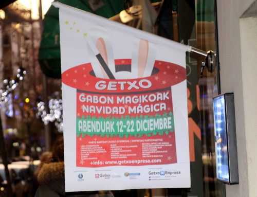 La Magia de la Navidad llega a Getxo, acción de street Marketing